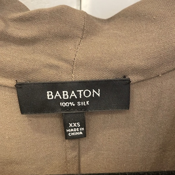 Aritzia Wilfred silk dress brown khaki size XXS - Picture 2 of 4